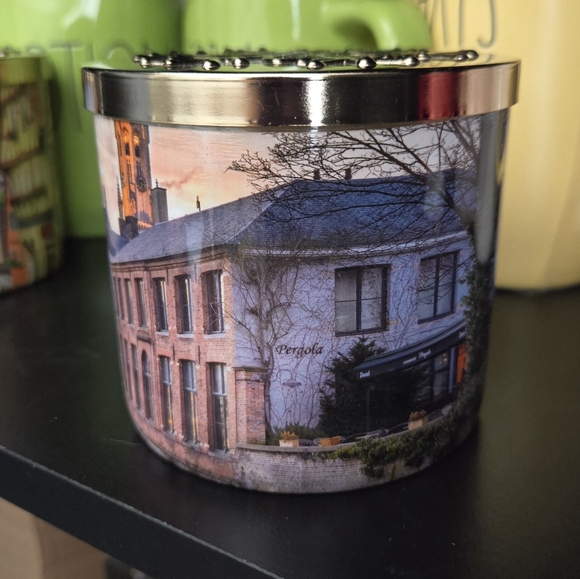 Belgium EMPTY Candle Scenic Jar w/ Lid • (Goosecreek) - Picture 3 of 8